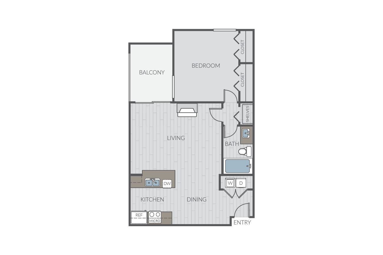 Plan 1E floor plan